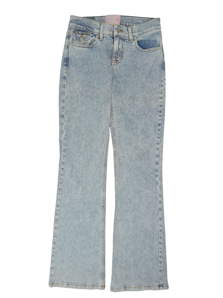 Revice Bootcut Jeans In Light Wash Blue Denim